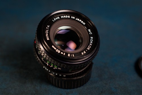 Objectif minolta rokkor pf - objectif,