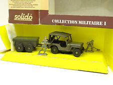Solido Military Army 1/43 - Jeep Willys + Trailer 6034