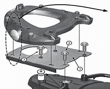Givi top case hardware - givi,