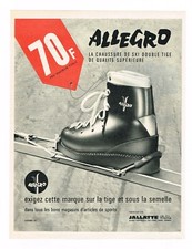 *** ALLEGRO - double rod ski shoe *** 1965 - pub. (24.5 x 31.5) // p633