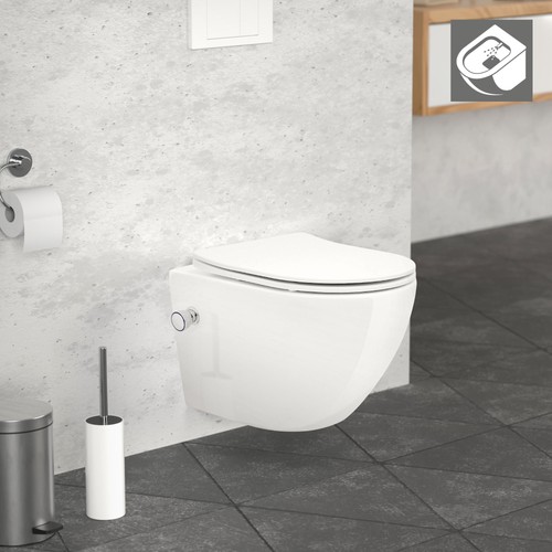 Toilette suspendu fonction - toilette,