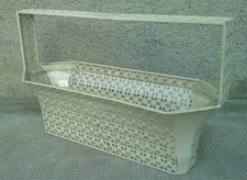 rare panier BASKET design JOSEF HOFFMANN wiener werkstatte korb iron sheet glass