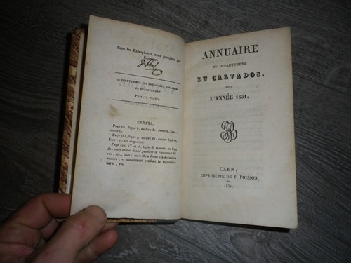 1831 almanach annuaire - 1831, du