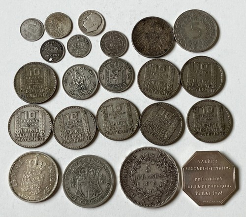 Lot pièces monnaies en - pièces,