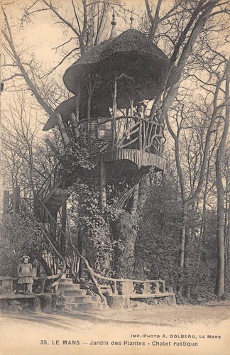 Cpa mans jardin - mans,