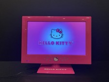 Sanrio Co. Hello Kitty Pink 15” LED TV Monitor Power Cord Tested Work No Remote