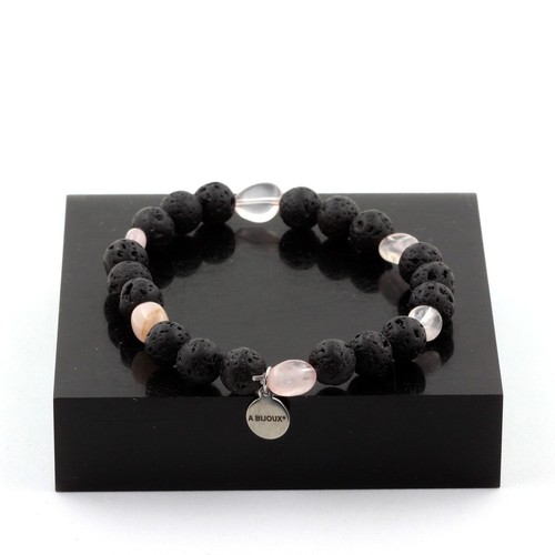 Bracelet quartz rose - bracelet, du