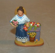 NEW Flower girl  4 cm Santons Fouque