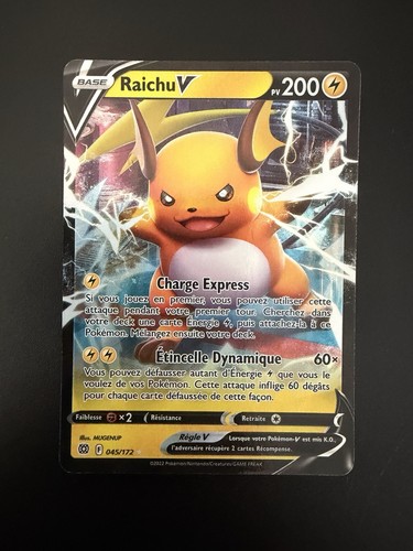 Carte pokemon raichu - raichu, 045/172