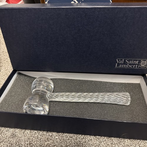Val lambert crystal - st, gavel