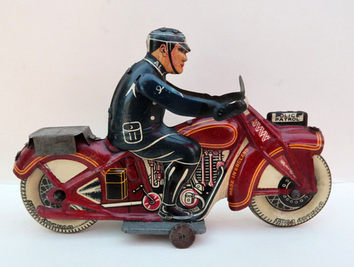 Mettoy moto mécanique police - moto,