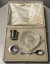 COFFRET DE VOYAGE PRESSE AGRUME ARGENT MASSIF ÉGOÏSTE POINÇON MINERVE 1er TITRE