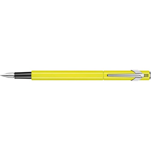 Stylo plume jaune fluo - stylo,