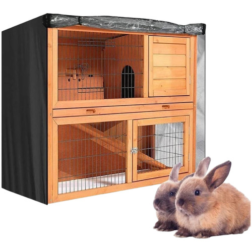 Housse clapier lapin tissu