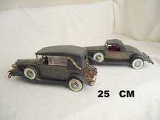 Lot De 2 Voitures Anciennes En plast À Restaurer Ancien Vintage Collection