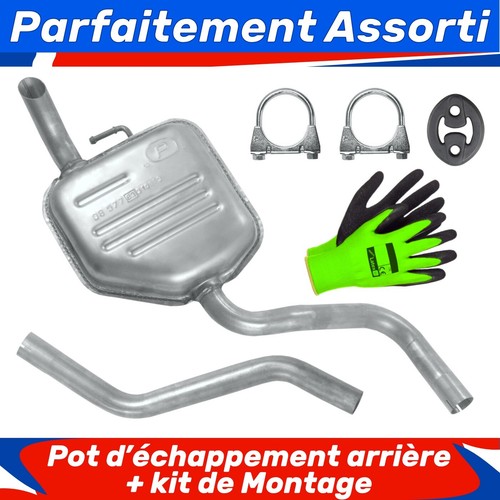 Pot échappement arrière - pot,