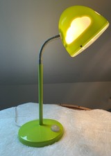 Vintage Lampe de bureau Skojig Ikéa Verte à nuages blancs