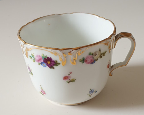 Tasse déjeuner porcelaine - déjeuner,