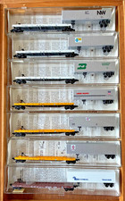 MICRO-TRAINS N SCALE FLATCAR, 60 FOOT,TOFC WITH VAN TRAILER - SEE DETAILS PLEASE