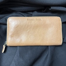 Gerard Darel French Designer Tan Leather Zip Around Wallet EUC BEAUTIFUL