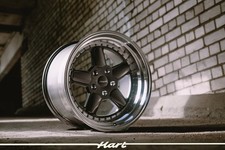 Neuf 4X18 Inches 5X120 HART Wheels HR82 Gris Roues Pour : BMW E39 E38 E60 E63