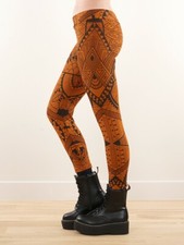 Legging GADO GADO  long imprimé "Rinji Africa" Rouille S neuf