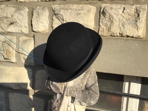 Chapeau melon noir époque - chapeau,