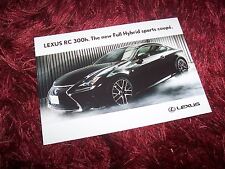 Photo Carte Officielle / Photo Card LEXUS RC 300h 2014 //