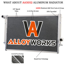 2 Rangées Aluminum Radiateur
