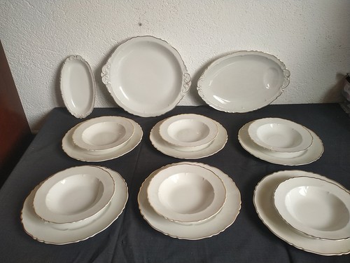Assiettes plates 6 creuses - 6,