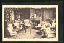 CPA Ploermel, Un coin du Salon