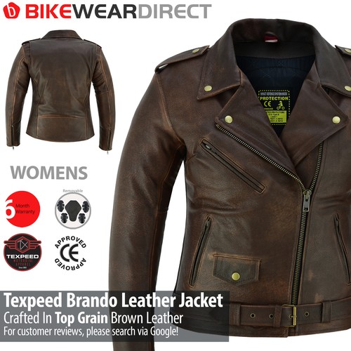 Veste moto cuir - de, pour