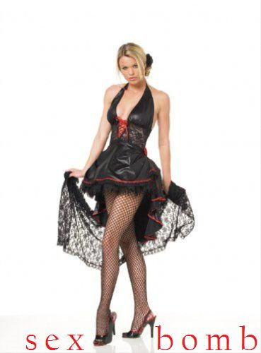 Sexy robe noire costume - robe,