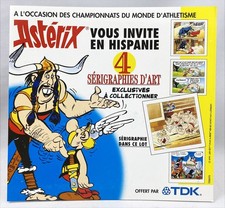 Asterix invites you to Hispania - Art Screen Print Offer TDK 1999 - Asterix and 