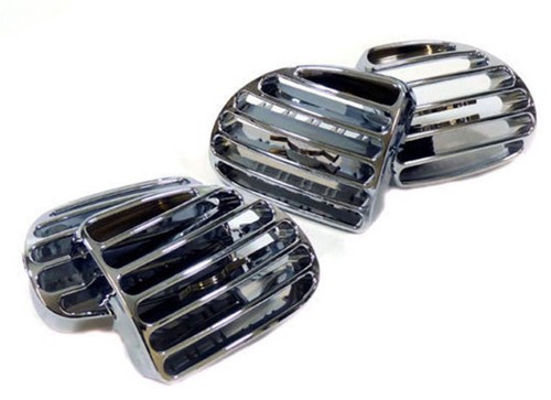 Grilles chromées aérateurs - grilles,
