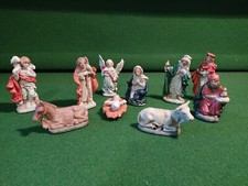 Porcelain Cookie Antique 9 Subject Nativity Nativity Nursery 