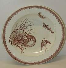 -ANCIENNE ASSIETTE DEMI CREUSE