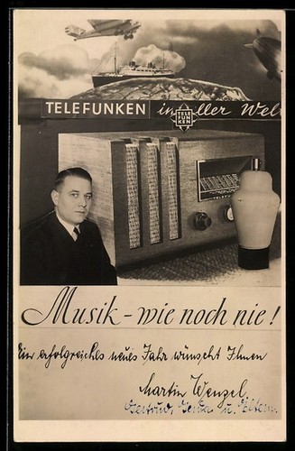 Radio postale telefunken dans - radio, postale,