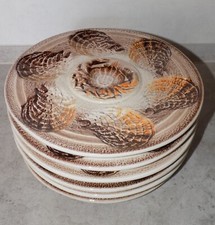 6 ASSIETTES A HUITRE FAIENCE