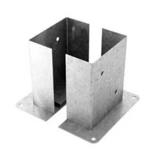 Pied de poteau fixes doubles