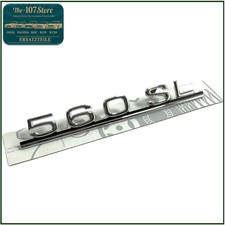 Original Mercedes-Benz W107 R107 560SL Insigne Écriture Sur Le Couvercle Arrière