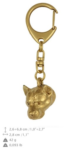 Amstaff porte clés plaqué - porte-clés,