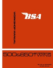 Manuel D'Atelier De Moto BSA