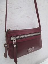 -Magnifique petit sac bandoulière FOSSIL cuir  TBEG  bag vintage