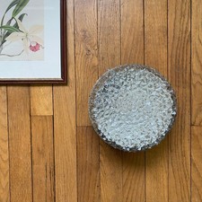 Applique murale ou plafonnier en verre Holophane hublot 1970 1980 LAMP-7554