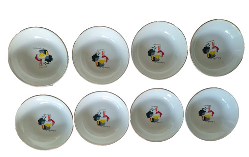 Assiettes creuses digoin - assiettes, &