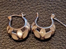    creoles  retro Argent   925