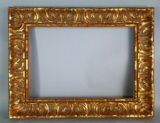 Antique style frame 56.5x43 cm, foliage: 43x30 cm gold molded wood C446