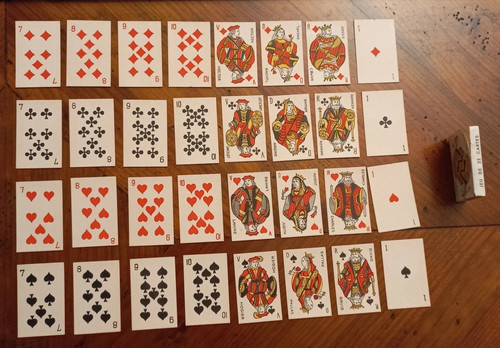 Partager ancien jeu cartes - ancien,