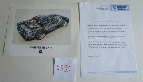 4585 chevrolet corvette - n°, :
